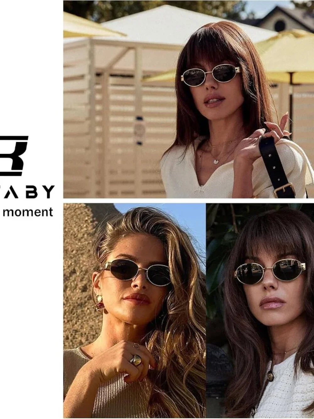 High-Fashion Retro Oval Sunglasses - UV400 Protection & Lightweight Comfort